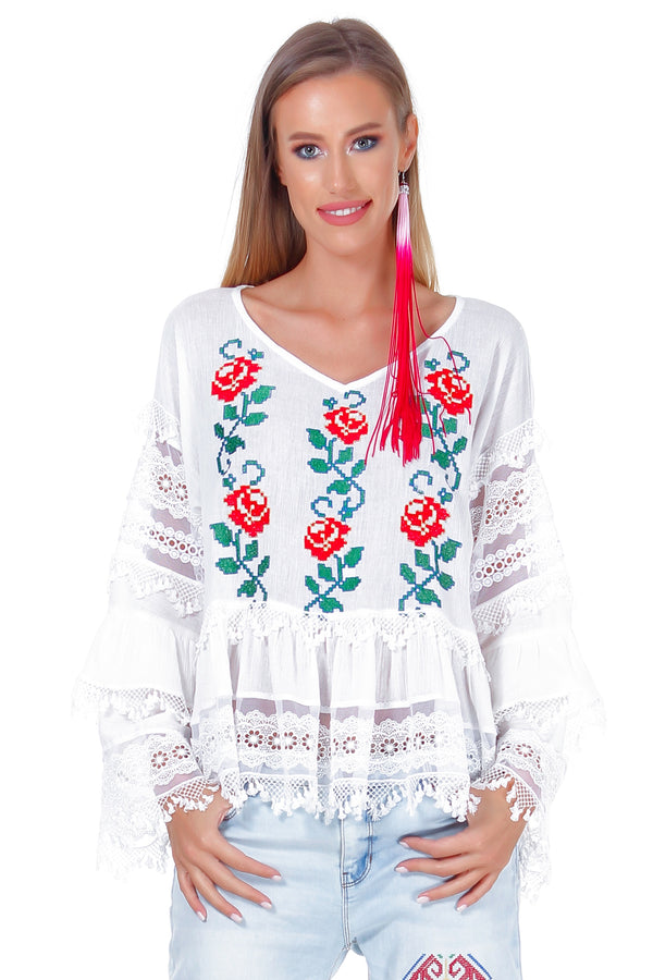 Bluza vascoza cu broderie  Liza Panait Liza Panait Online Boutique